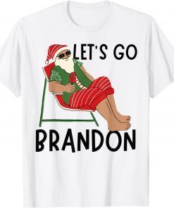 Christmas Funny Let's Go Brandon Republican Santa Holiday Unisex T-Shirt