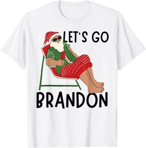 Christmas Funny Let's Go Brandon Republican Santa Holiday Unisex T-Shirt