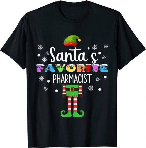 Classic Santa's Fav Elf Pharmacist Christmas for Men and Women T-Shirt