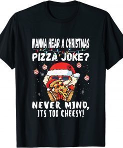 Classic Christmas Pizza Joke Shiba Inu Dog Santa Hat Xmas 2021 T-Shirt