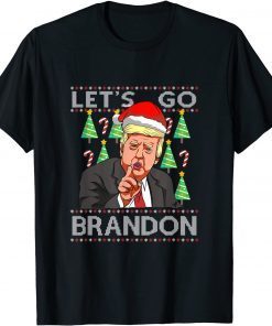 Classic Trump Sarcastic Lets Go Branson Ugly Christmas Pajama T-Shirt