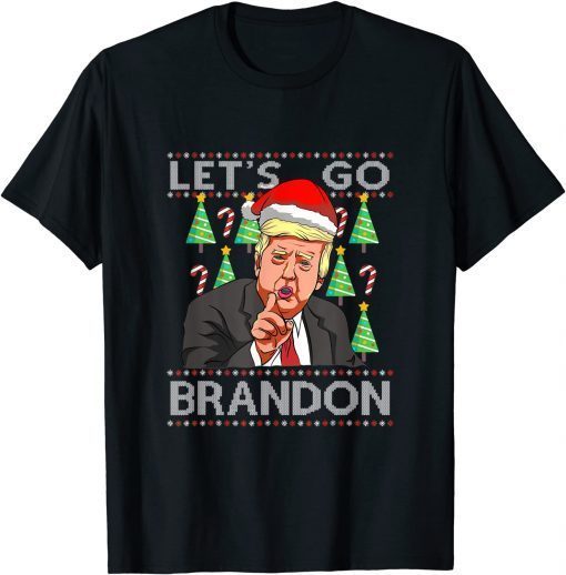 Classic Trump Sarcastic Lets Go Branson Ugly Christmas Pajama T-Shirt