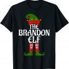 Brandon Elf Matching Group Xmas Funny Family Christmas T-Shirt