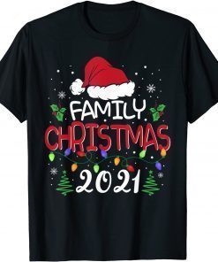 Family Christmas 2021 Matching Shirts Squad Santa Elf Funny T-Shirt