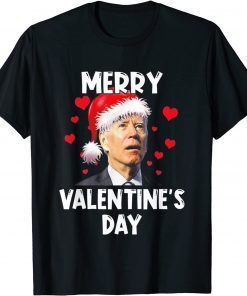 Classic Santa Biden Merry Valentine's Day Snow Christmas Pajamas Shirts