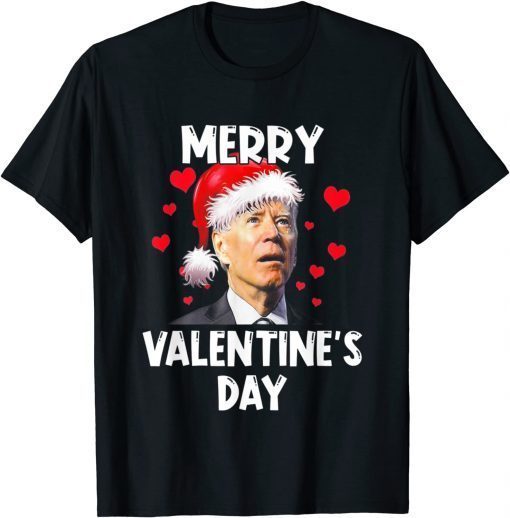 Classic Santa Biden Merry Valentine's Day Snow Christmas Pajamas Shirts