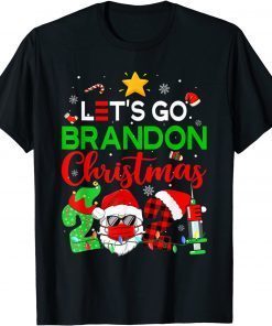 Let's Go Brandon Christmas 2021 Fun Anti Biden Xmas Pajama Classic T-Shirt