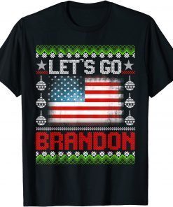 T-Shirt Let's Go Brandon Anti Liberal Ugly Christmas Sweater