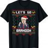 Funny Trump Let's Go Brandon Ugly Christmas Gift Tee Shirts