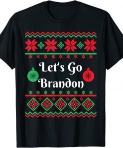 Christmas Funny Let's Go Brandon Ugly Christmas Sweater 2022 T-Shirt