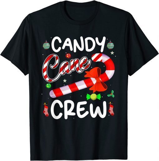 Candy Cane Crew Funny Christmas Candy Lover X-mas T-Shirt