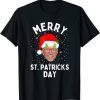 Funny President Joe Biden Merry St. Patricks Day Christmas T-Shirt