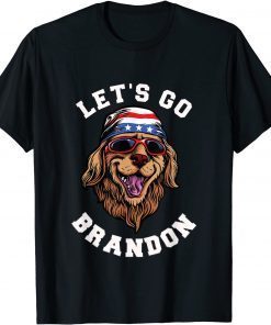 Funny Let's go Brandon funny American dog meme patriot 2021 T-Shirt