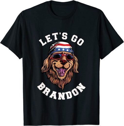 Funny Let's go Brandon funny American dog meme patriot 2021 T-Shirt