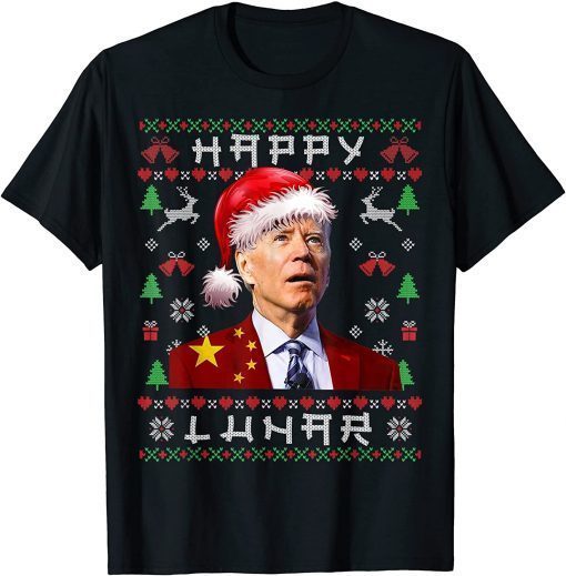 Santa Joe Biden Chine Happy Lular Ugly Christmas Sweater Classic T-Shirt