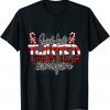 Funny Sweet But Twisted Buffalo Plaid Candy Cane Christmas T-Shirt