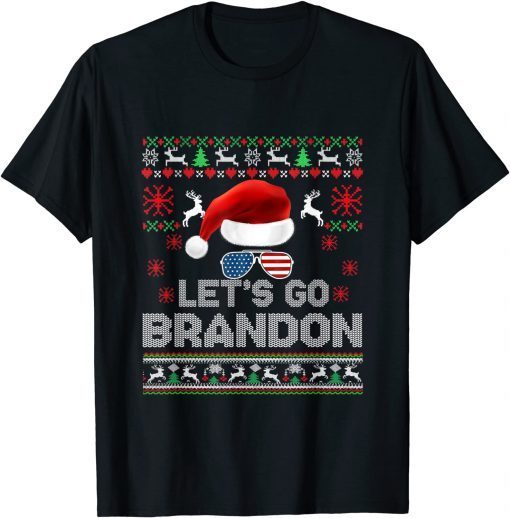 T-Shirt Merry Christmas Let's go Branson Brandon Ugly Sweater Style