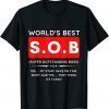 T-Shirt Modern Funny World's Best SOB Super Outstanding Bossx