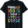 Tie Dye Happy 100 Days Of Third Grade 100 Days Of School Unisex Tee Shirts
