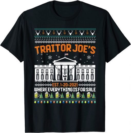 T-Shirt Traitor Joe's Where Everything Is For Sale Xmas Pajamas