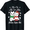 This is our Mr. and Mrs. Christmas Pajama Cat Lover Gift T-Shirt