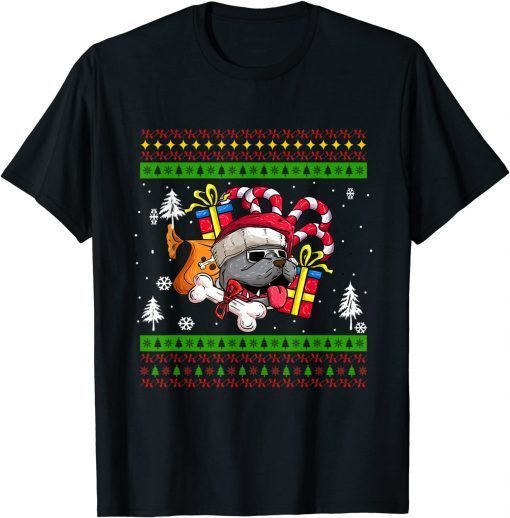 Dachshund Christmas Ornament, Cute Dog with Santa Hat T-Shirt