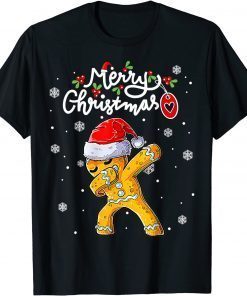 Official Christmas Dabbing Gingerbread Santa Hat Xmas Cookie Bakers TShirt