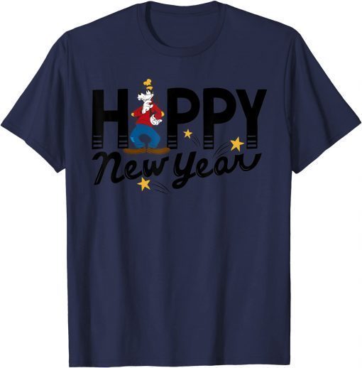 Official Disney Vintage Goofy Happy New Year Shirts T-Shirt