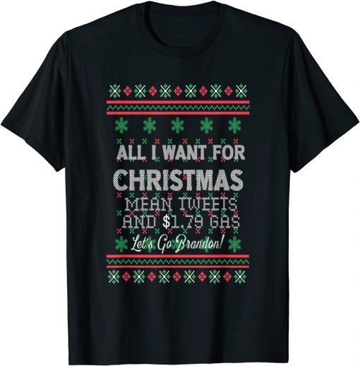 2022 Trump Christmas Biden Ugly Christmas Sweater Funny Political Classic T-Shirt