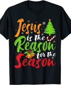 Jesus Is The Reason For The Season Funny Christmas Pajamas T-Shirt