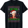 Christmas Lights I'm Fine Everything Santa Joe Biden Unisex TShirt