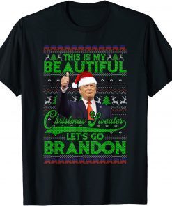This Is My Beautiful Christmas Sweater Trump Christmas Classic T-Shirt