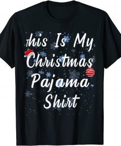 Official This Is My Christmas Pajama Funny Xmas T-Shirt