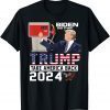 Funny Trump 2024 Flag Anti Joe Biden Mean Tweets Gas T-Shirt