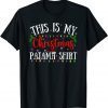 2022 This Is My Christmas Pajama Xmas Lights Funny Holiday T-Shirt