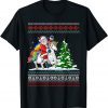 T-Shirt Santa Claus Riding On A Unicorn Ugly Christmas Funny