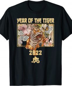 Year of the Tiger Chinese Zodiac the Lunar New Year 2022 TShirt