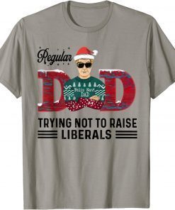 T-Shirt Regular Dad Trying Not To Raise Liberals Christmas Dad