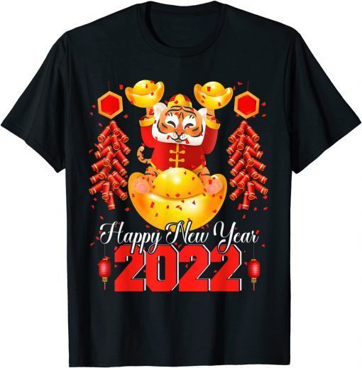 Official Happy New Year 2022 Cute Lunar New Year Chinese Tiger Year T-Shirt