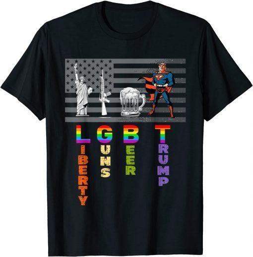 Classic Let's Go Biden LGBT Pro Trump 2024 Flag Anti Joe Biden Shirts