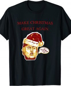 Official Santa Trump Make Christmas Great Again Tap Me T-Shirt