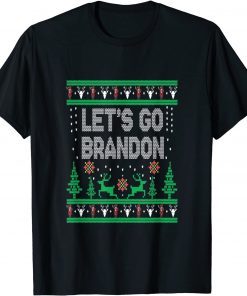 Merry Christmas Let's go Branson Brandon Ugly Sweater Style Unisex Tee Shirts