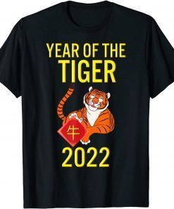 2022 Year Of Tiger Lunar Happy New Year Chinese Zodiac Kids T-Shirt