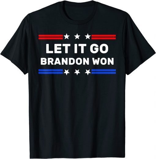 T-Shirt Brandon Won Lets go Branson Thank You Brandon Us Flag