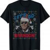 Classic Biden Ugly Christmas Sweater Party Let's Go Brandon T-Shirt
