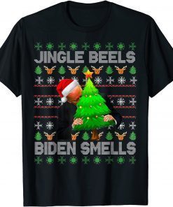 Funny Anti Biden Jingle Bells Biden Smells Uglys Christmas Sweater T-Shirt