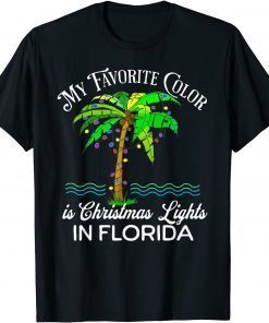 My Favorite Color is Christmas Lights, Xmas, Christmas 2022 T-Shirt