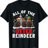 2022 All Of The Otter Reindeer Christmas Santa Elf Reindeer Otter T-Shirt