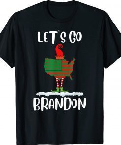 T-Shirt Let's Go Brandon brayden braden USFlag sassy elf christmas