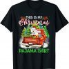 This Is My Christmas Pajama Westie Santa Funny Xmas Tree Gift Tee Shirts